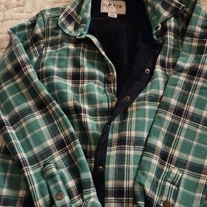 Orvis Women's Green Plaid Shirt